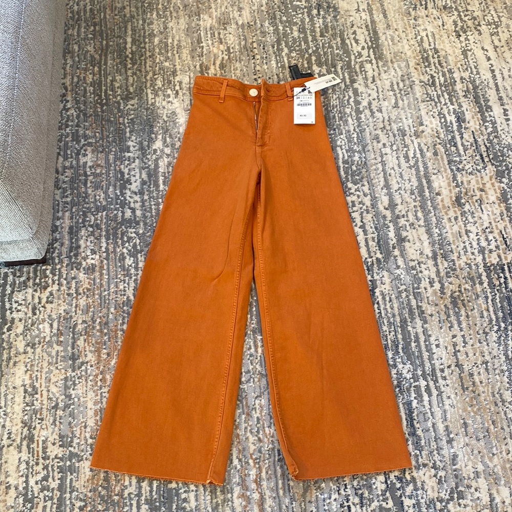 Zara marine straight jeans